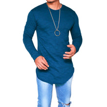 Load image into Gallery viewer, Men Casual Fashion T-Shirt Long Sleeve O-Neck Slim Fit Solid Color All Match Tee - provenclothes