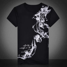 Load image into Gallery viewer, Chinoiserie Ink Printing Fashion O-Neck Short Sleeve Men Summer T-shirt Top Tee - provenclothes