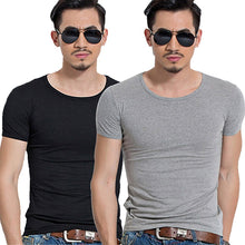 Load image into Gallery viewer, Men's Fashion Summer Short Sleeve T-shirt Solid Fitness Tight-fitting Sportswear - provenclothes