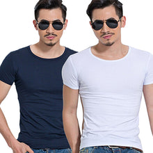 Load image into Gallery viewer, Men's Fashion Summer Short Sleeve T-shirt Solid Fitness Tight-fitting Sportswear - provenclothes