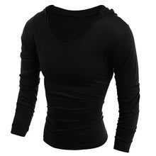 Load image into Gallery viewer, Men Slim Fit Casual Letters Long Sleeve Simple Hooded T-Shirt Top Sportwear - provenclothes