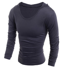 Load image into Gallery viewer, Men Slim Fit Casual Letters Long Sleeve Simple Hooded T-Shirt Top Sportwear - provenclothes
