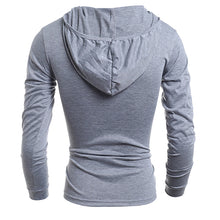 Load image into Gallery viewer, Men Slim Fit Casual Letters Long Sleeve Simple Hooded T-Shirt Top Sportwear - provenclothes