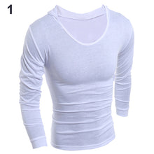 Load image into Gallery viewer, Men Slim Fit Casual Letters Long Sleeve Simple Hooded T-Shirt Top Sportwear - provenclothes
