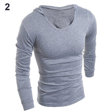 Load image into Gallery viewer, Men Slim Fit Casual Letters Long Sleeve Simple Hooded T-Shirt Top Sportwear - provenclothes