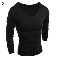 Load image into Gallery viewer, Men Slim Fit Casual Letters Long Sleeve Simple Hooded T-Shirt Top Sportwear - provenclothes
