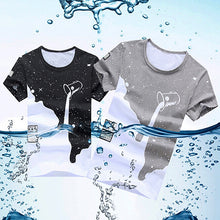 Load image into Gallery viewer, Men's Fashion Summer Milk Poured Pattern Printed Short Sleeve Round Neck T-shirt - provenclothes