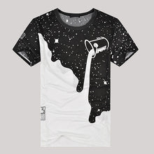 Load image into Gallery viewer, Men's Fashion Summer Milk Poured Pattern Printed Short Sleeve Round Neck T-shirt - provenclothes