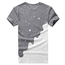 Load image into Gallery viewer, Men's Fashion Summer Milk Poured Pattern Printed Short Sleeve Round Neck T-shirt - provenclothes