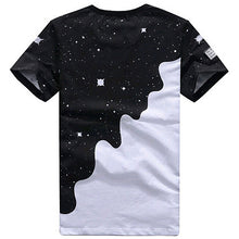 Load image into Gallery viewer, Men's Fashion Summer Milk Poured Pattern Printed Short Sleeve Round Neck T-shirt - provenclothes