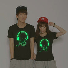 Load image into Gallery viewer, Fashion Men's Glow in The Dark Luminous Music Cartoon Kid Pattern T-Shirt Tee - provenclothes