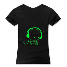 Load image into Gallery viewer, Fashion Men's Glow in The Dark Luminous Music Cartoon Kid Pattern T-Shirt Tee - provenclothes