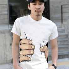 Load image into Gallery viewer, Creative 3D Big Hand Bone Print Short Sleeve T-shirt Tee Summer Fashion Top - provenclothes
