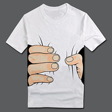 Load image into Gallery viewer, Creative 3D Big Hand Bone Print Short Sleeve T-shirt Tee Summer Fashion Top - provenclothes