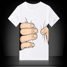 Load image into Gallery viewer, Creative 3D Big Hand Bone Print Short Sleeve T-shirt Tee Summer Fashion Top - provenclothes
