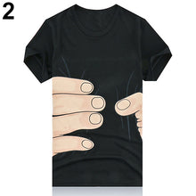 Load image into Gallery viewer, Creative 3D Big Hand Bone Print Short Sleeve T-shirt Tee Summer Fashion Top - provenclothes