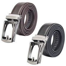 Load image into Gallery viewer, Men's Fashion Automatic Buckle Sided Faux Leather Waistband Business Belt - provenclothes