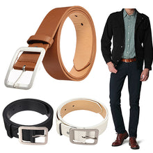 Load image into Gallery viewer, Men's Stylish Casual Waistband PU Leather Pin Buckle Waist Strap Business Belt - provenclothes