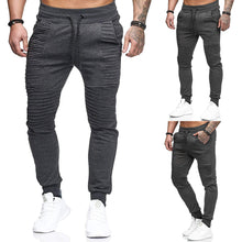 Load image into Gallery viewer, Fashion Drawstring Stripe Men's Autumn Winter Sports Casual Long Pants Trousers - provenclothes