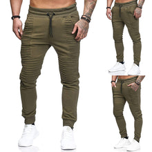 Load image into Gallery viewer, Fashion Drawstring Stripe Men's Autumn Winter Sports Casual Long Pants Trousers - provenclothes