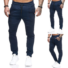 Load image into Gallery viewer, Fashion Drawstring Stripe Men's Autumn Winter Sports Casual Long Pants Trousers - provenclothes