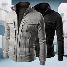 Load image into Gallery viewer, Men's Stand Collar Zipper Hoodies Sweatshirt Tracksuit Sports Casual Jacket Coat - provenclothes