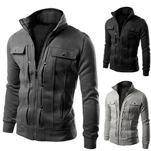 Load image into Gallery viewer, Men's Stand Collar Zipper Hoodies Sweatshirt Tracksuit Sports Casual Jacket Coat - provenclothes