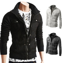 Load image into Gallery viewer, Men's Stand Collar Zipper Hoodies Sweatshirt Tracksuit Sports Casual Jacket Coat - provenclothes