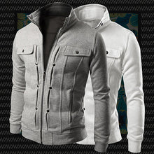 Load image into Gallery viewer, Men's Stand Collar Zipper Hoodies Sweatshirt Tracksuit Sports Casual Jacket Coat - provenclothes