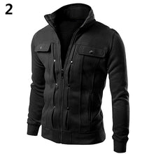 Load image into Gallery viewer, Men's Stand Collar Zipper Hoodies Sweatshirt Tracksuit Sports Casual Jacket Coat - provenclothes
