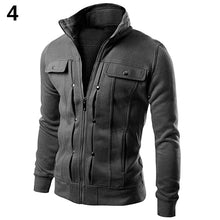 Load image into Gallery viewer, Men's Stand Collar Zipper Hoodies Sweatshirt Tracksuit Sports Casual Jacket Coat - provenclothes