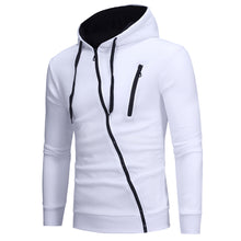 Load image into Gallery viewer, Men's Casual Long Sleeve Hoodie Slim Fit Slant Zipper Sweatershirt Sports Top - provenclothes