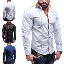 Load image into Gallery viewer, Men's Fashion Cotton Blend Turn-Down Collar Autumn Fall Long Sleeve Shirts - provenclothes