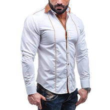 Load image into Gallery viewer, Men's Fashion Cotton Blend Turn-Down Collar Autumn Fall Long Sleeve Shirts - provenclothes