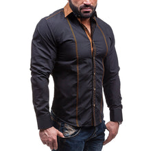 Load image into Gallery viewer, Men's Fashion Cotton Blend Turn-Down Collar Autumn Fall Long Sleeve Shirts - provenclothes
