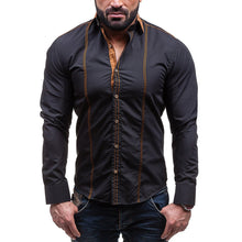 Load image into Gallery viewer, Men's Fashion Cotton Blend Turn-Down Collar Autumn Fall Long Sleeve Shirts - provenclothes