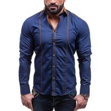 Load image into Gallery viewer, Men's Fashion Cotton Blend Turn-Down Collar Autumn Fall Long Sleeve Shirts - provenclothes