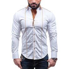 Load image into Gallery viewer, Men's Fashion Cotton Blend Turn-Down Collar Autumn Fall Long Sleeve Shirts - provenclothes