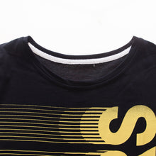 Load image into Gallery viewer, Summer Cotton Breathable Letter Stripe Print T-Shirt Men Short Sleeve Casual Top - provenclothes