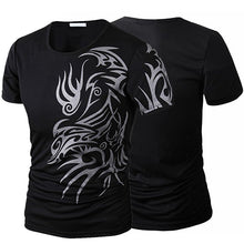 Load image into Gallery viewer, Men Summer Fashion O-Neck Short Sleeve Tattoo Pattern Print Casual T-Shirt - provenclothes