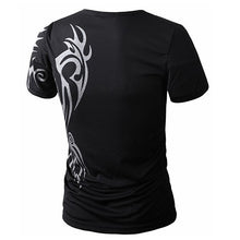 Load image into Gallery viewer, Men Summer Fashion O-Neck Short Sleeve Tattoo Pattern Print Casual T-Shirt - provenclothes