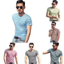 Load image into Gallery viewer, Summer Fashion Men Soft Cotton O-Neck Short Sleeve T-Shirt Slim Bottoming Top - provenclothes