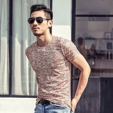 Load image into Gallery viewer, Summer Fashion Men Soft Cotton O-Neck Short Sleeve T-Shirt Slim Bottoming Top - provenclothes