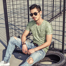 Load image into Gallery viewer, Summer Fashion Men Soft Cotton O-Neck Short Sleeve T-Shirt Slim Bottoming Top - provenclothes