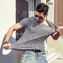 Load image into Gallery viewer, Summer Fashion Men Soft Cotton O-Neck Short Sleeve T-Shirt Slim Bottoming Top - provenclothes