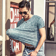 Load image into Gallery viewer, Summer Fashion Men Soft Cotton O-Neck Short Sleeve T-Shirt Slim Bottoming Top - provenclothes