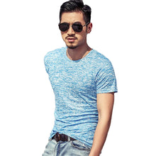 Load image into Gallery viewer, Summer Fashion Men Soft Cotton O-Neck Short Sleeve T-Shirt Slim Bottoming Top - provenclothes