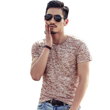 Load image into Gallery viewer, Summer Fashion Men Soft Cotton O-Neck Short Sleeve T-Shirt Slim Bottoming Top - provenclothes