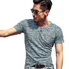 Load image into Gallery viewer, Summer Fashion Men Soft Cotton O-Neck Short Sleeve T-Shirt Slim Bottoming Top - provenclothes