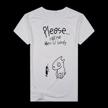 Load image into Gallery viewer, Fashion Men's Cute Cartoon Dog Letter Print O-Neck Short Sleeve T-Shirt Top Tee - provenclothes